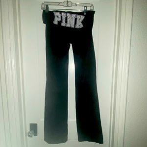 PINK by Victoria Secret Black Flare Yoga Pants